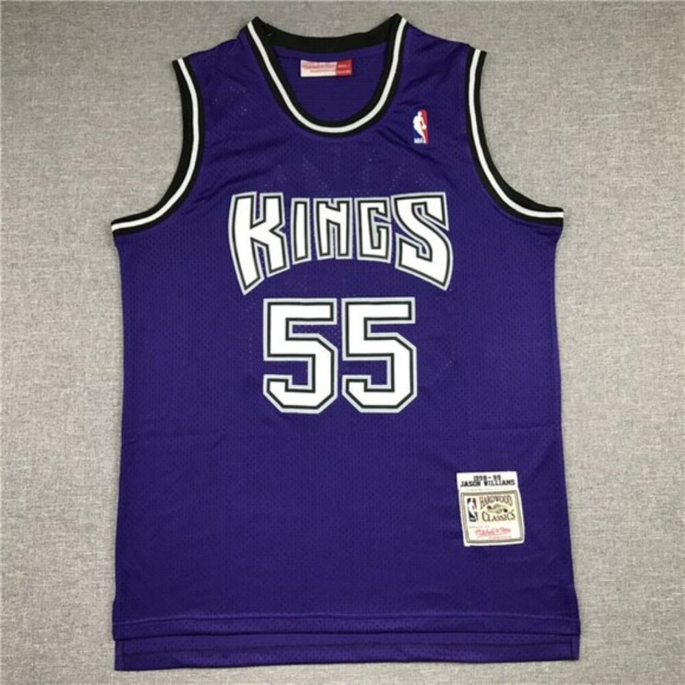 Mens Jason Williams Purple Stitched Jersey